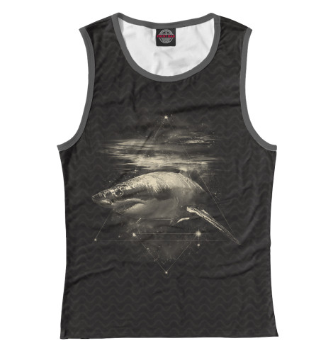 

Майки Print Bar, Белый, Cosmic Shark