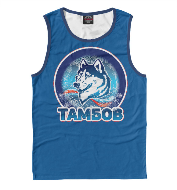 Мужская майка с изображением ТАМБОВ цвета Белый