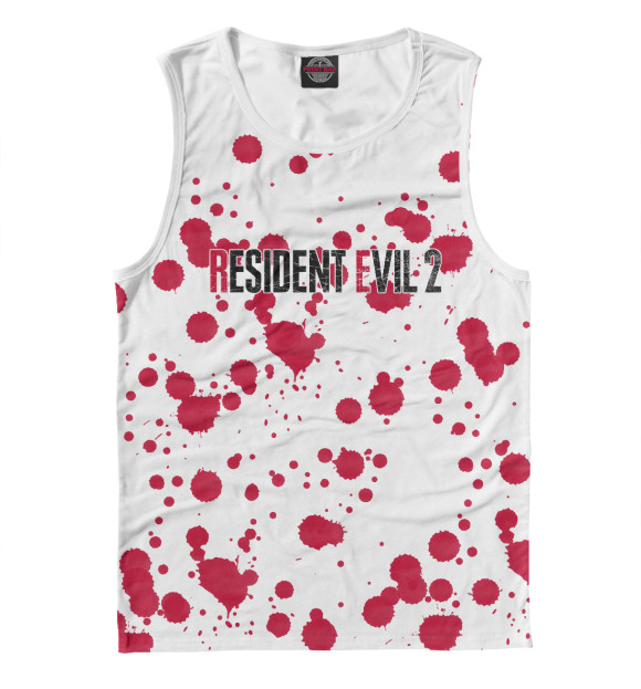 Майка для мальчика с изображением Resident Evil 2 цвета Белый