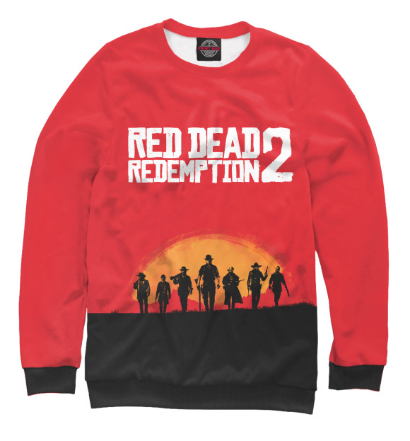 Женский свитшот с изображением Red Dead Redemption 2 цвета Белый