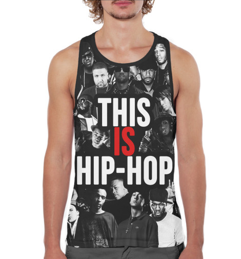 

Майки борцовки Print Bar, Белый, This is Hip-Hop