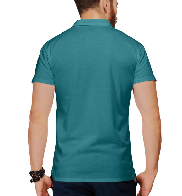 Мужское поло с изображением BTS цвета Белый