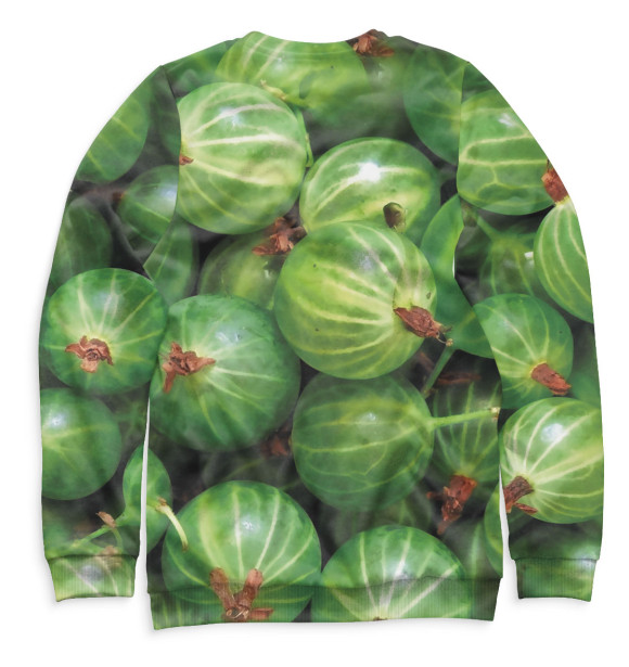 Женский свитшот с изображением Крыжовник цвета Белый