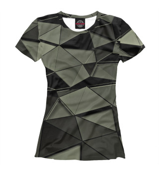 Женская футболка Gray Abstract