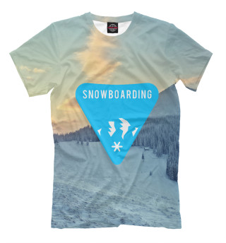 Мужская футболка Сноубординг