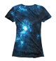 Женская футболка Синий космос