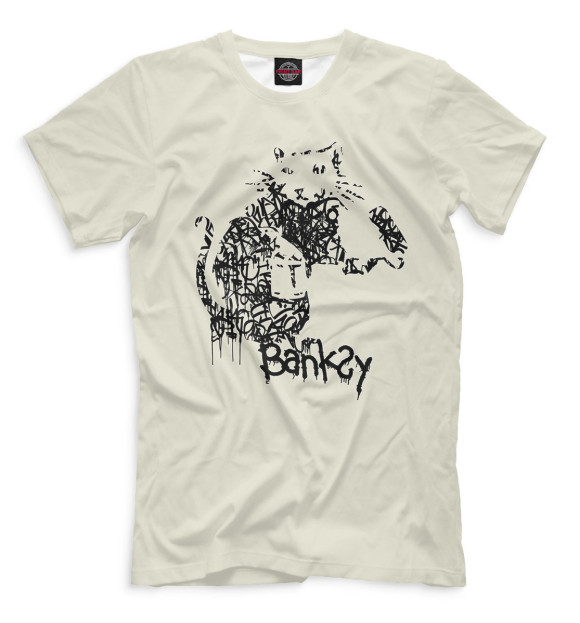 Футболка для мальчиков с изображением Banksy цвета Белый