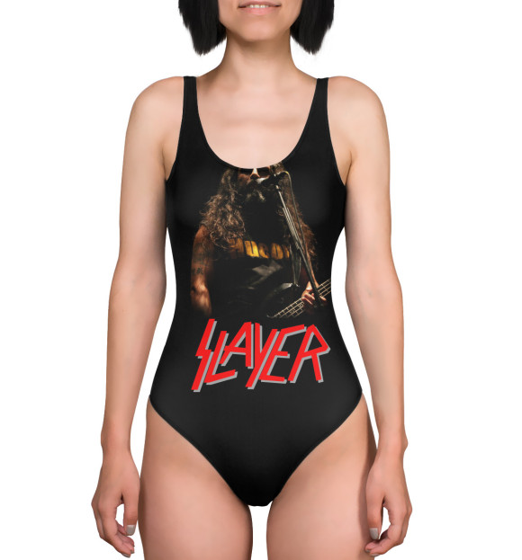 Купальник-боди с изображением Slayer цвета 