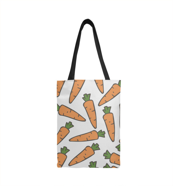 Сумка-шоппер с изображением Морковь цвета 
