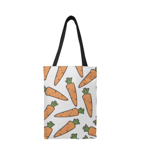 Сумка-шоппер с изображением Морковь цвета 