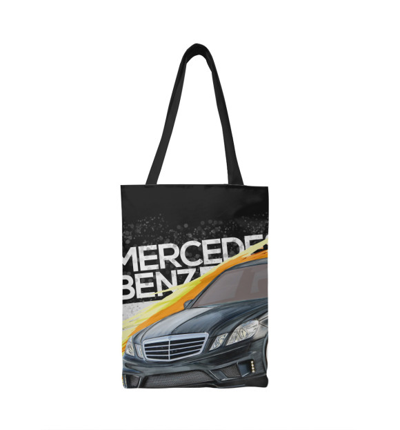 Сумка-шоппер с изображением Mercedes-benz E-class цвета 
