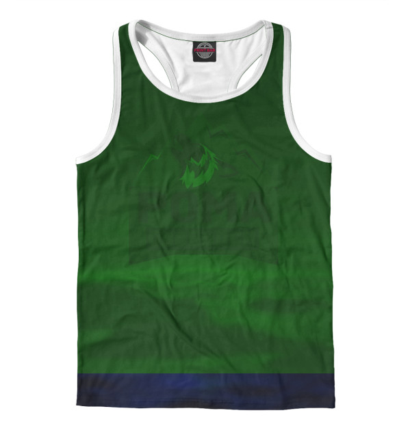 Мужская майка-борцовка с изображением Рома свободен цвета Белый