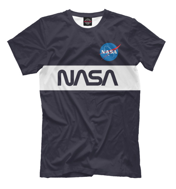Футболка для мальчиков с изображением Nasa i need my space цвета Белый