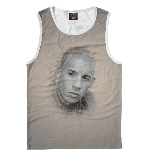 

Майки Print Bar, Белый, Вин Дизель - Vin Diesel