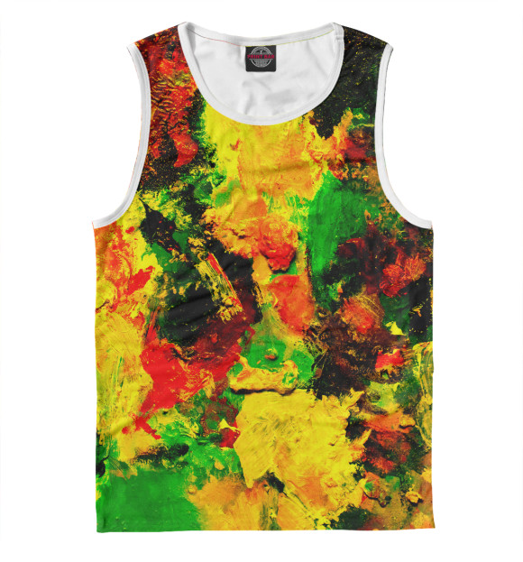 Майка для мальчика с изображением gouache paint цвета Белый