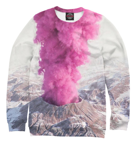 

Свитшоты Print Bar, Белый, Розовый вулкан