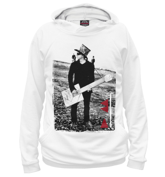 Мужское худи с притом Delta Machine цвета Белый Мужское худи с изображением Delta Machine цвета Белый