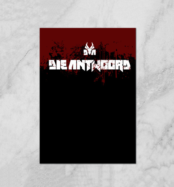 Плакат с притом Die Antwoord цвета Белый Плакат с изображением Die Antwoord цвета Белый