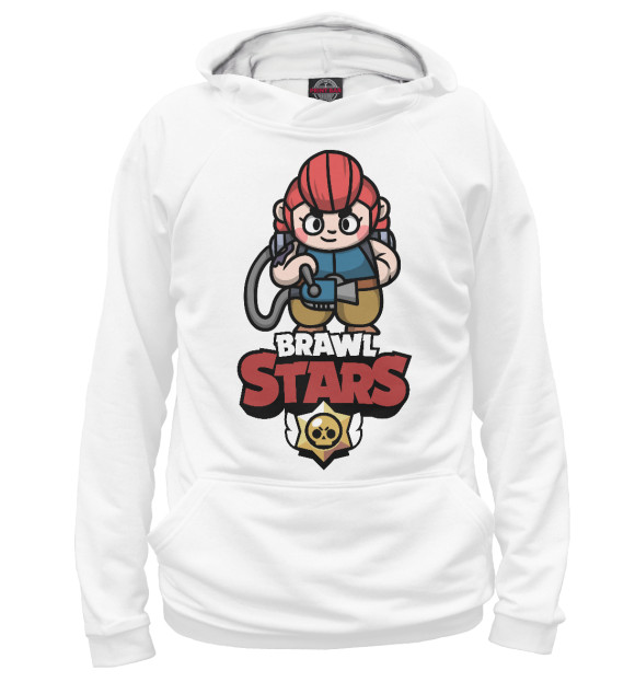 Женское худи с изображением Brawl Stars Pam цвета Белый