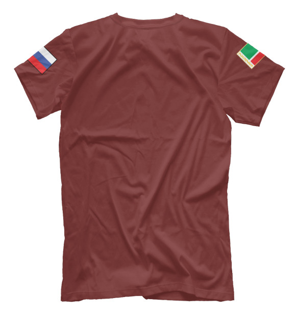 Мужская футболка с изображением Ахмат Чечня Россия цвета Белый
