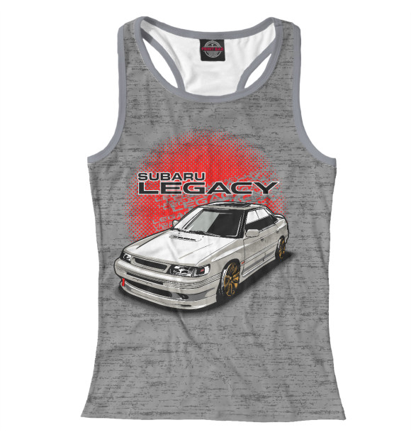 Женская майка-борцовка с изображением Legacy цвета Р‘РµР»С‹Р№