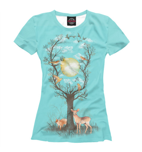 

Футболки Print Bar, Белый, Природа