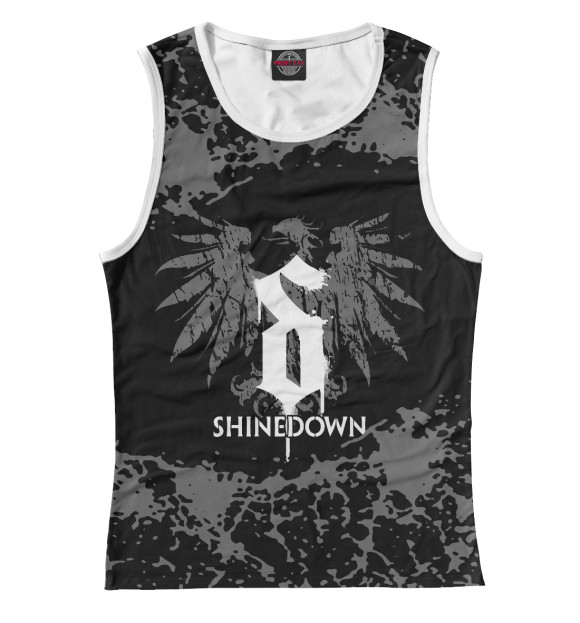 Майка для девочки с изображением Shinedown цвета Белый