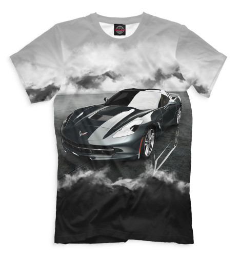 

Футболки Print Bar, Черный, Chevrolet Corvette