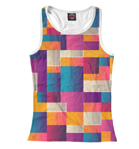

Майки борцовки Print Bar, Белый, Цветные кубики