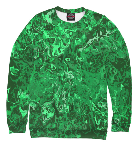 Свитшот для девочек с изображением CAMOUFLAGE цвета Белый