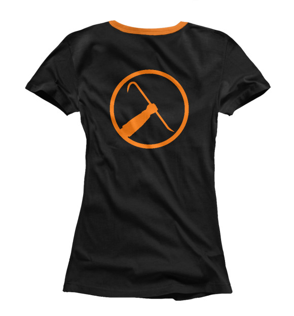 Женская футболка с изображением Half Life цвета Белый