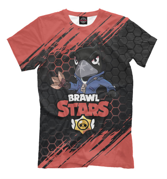 Мужская футболка с изображением Brawl Stars цвета Белый