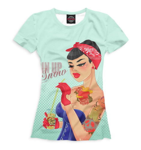 

Футболки Print Bar, Белый, Пин-ап