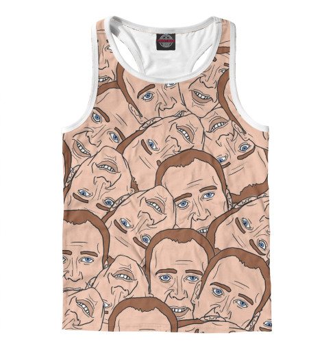 

Майки борцовки Print Bar, Белый, Николас Кейдж