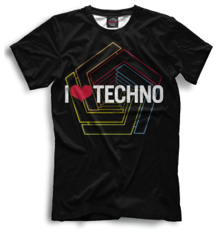 Мужская футболка Techno