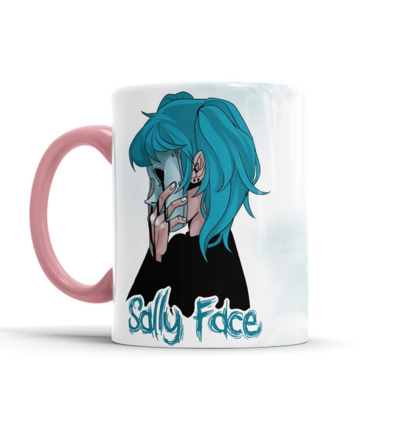 Кружка с изображением Sally Face цвета розовый