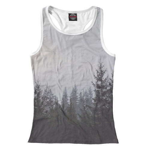 

Майки борцовки Print Bar, Белый, Тёмный лес