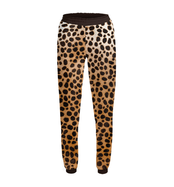 Женские спортивные штаны с изображением Красавчик леопард цвета Белый