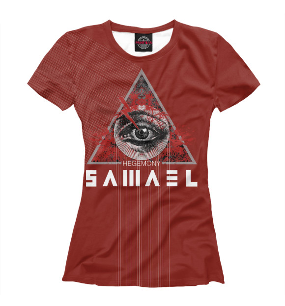 Женская футболка с изображением Samael цвета Белый