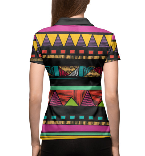 

Поло Print Bar, Белый, Африка