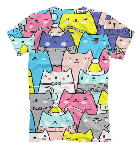 

Футболки Print Bar, Молочно-белый, Котики