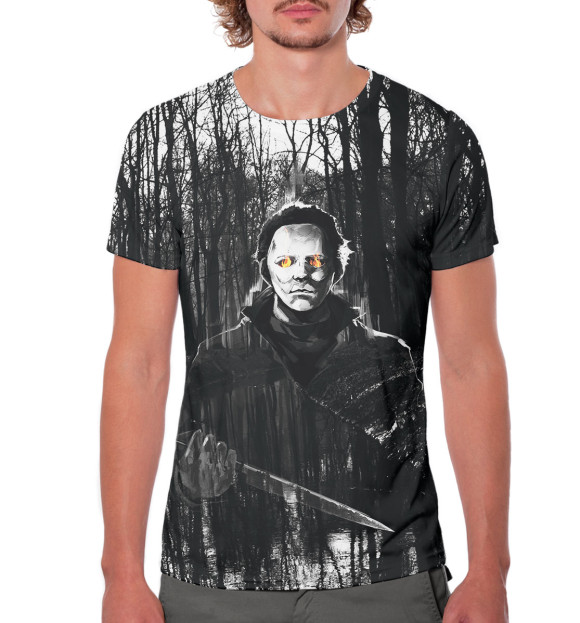 Мужская футболка с изображением Dead by Daylight цвета Белый