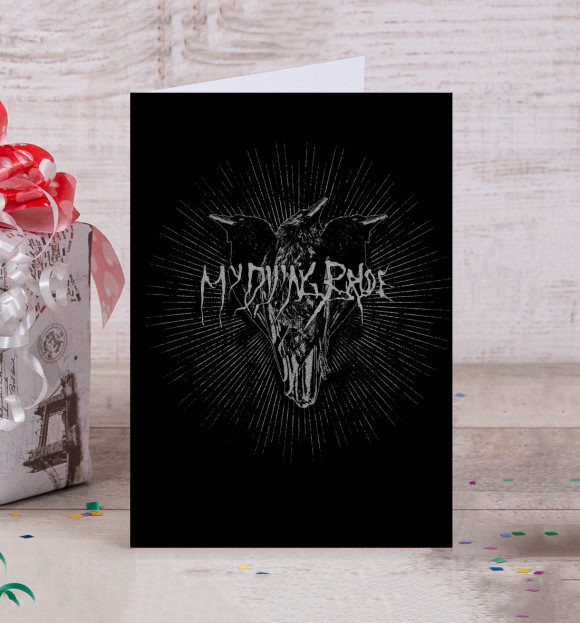 Открытка с изображением My Dying Bride цвета Белый