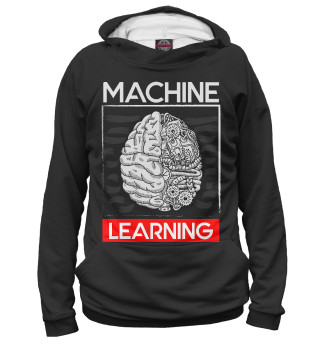 Мужское худи Machine Learning Brain