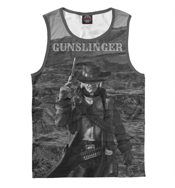 Майка для мальчика с притом Ковбои цвета Белый Майка для мальчика с изображением Ковбои цвета Белый