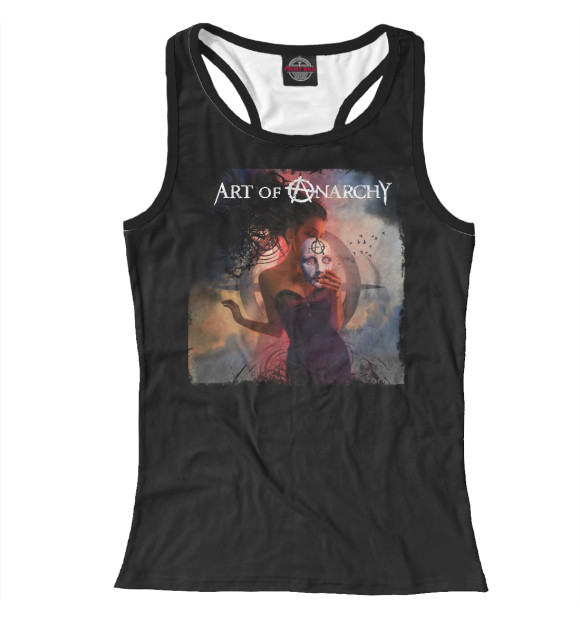 Женская майка-борцовка с изображением Art of Anarchy цвета Белый