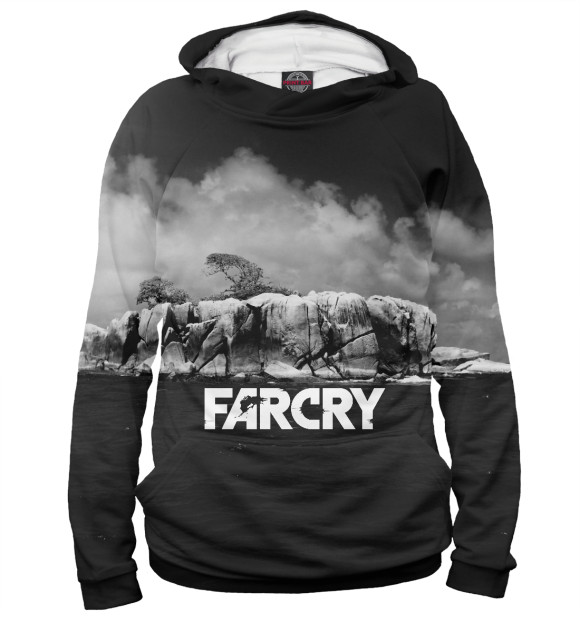 Женское худи с изображением FARCRY цвета Белый