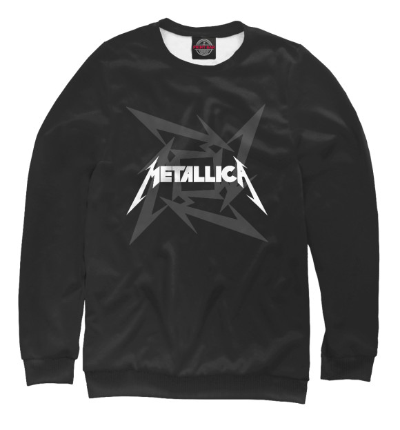 Женский свитшот с изображением Metallica цвета Белый