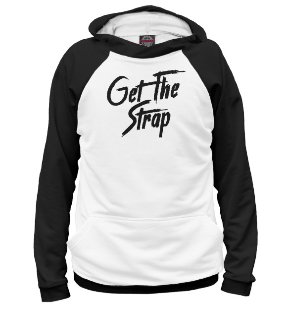 Женское худи с изображением Get the strap 50 cent цвета Белый