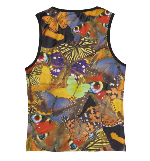 Майка для девочки с изображением Бабочки цвета Белый